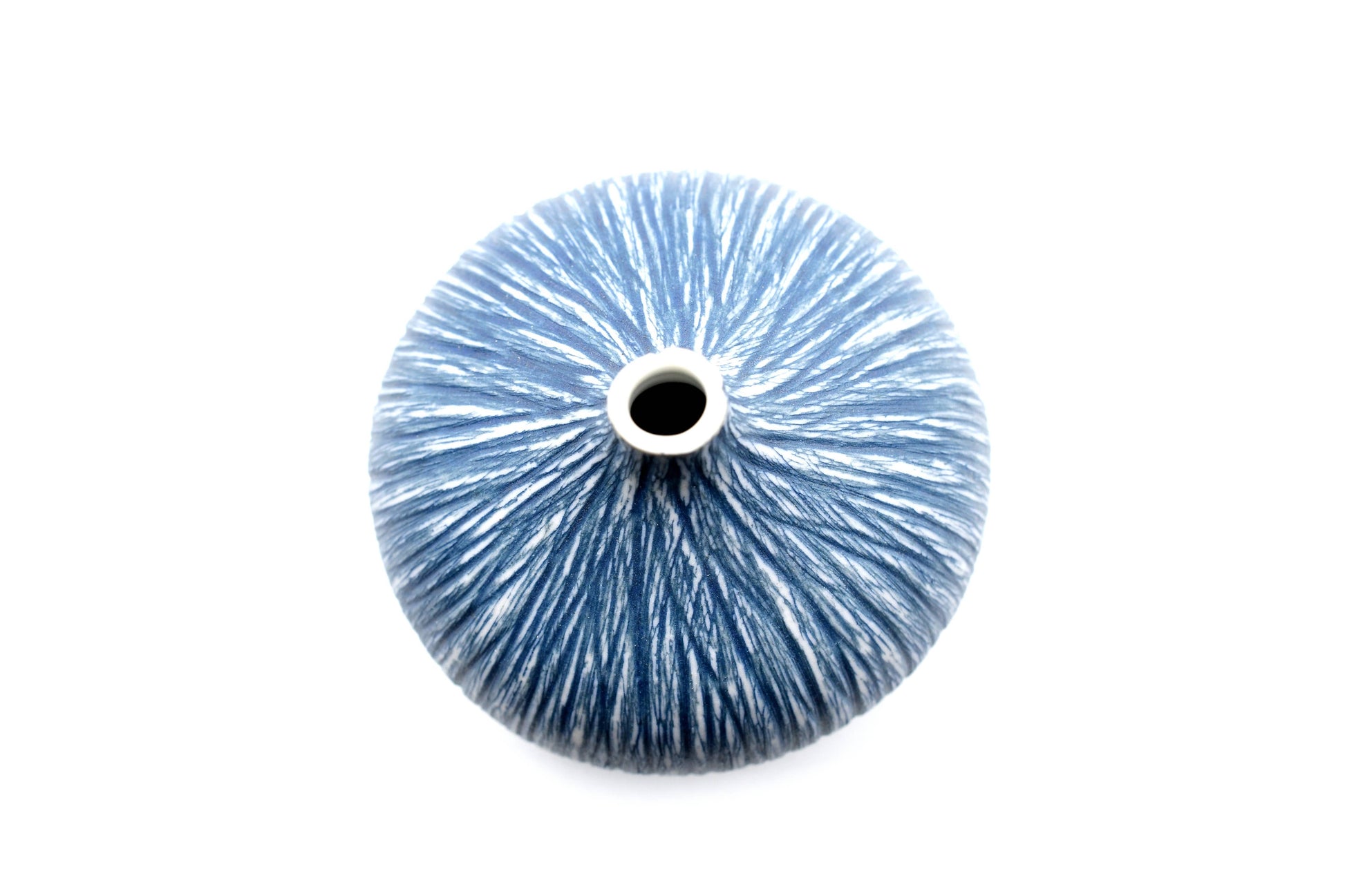 BLUE CONGO TINY S-Handcrafted Porcelain Bud Vase