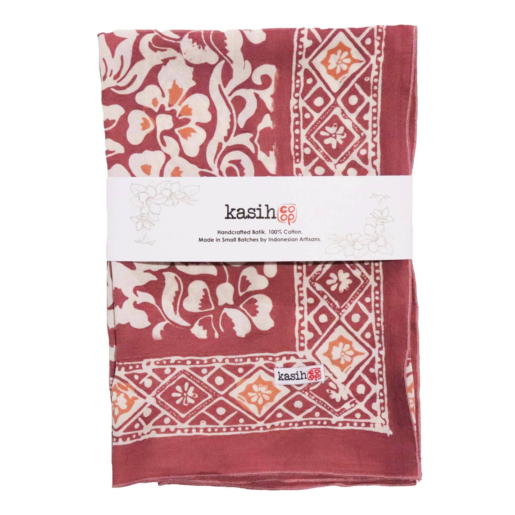 Batik Bandana – Plum Haze | Floral | Purple
