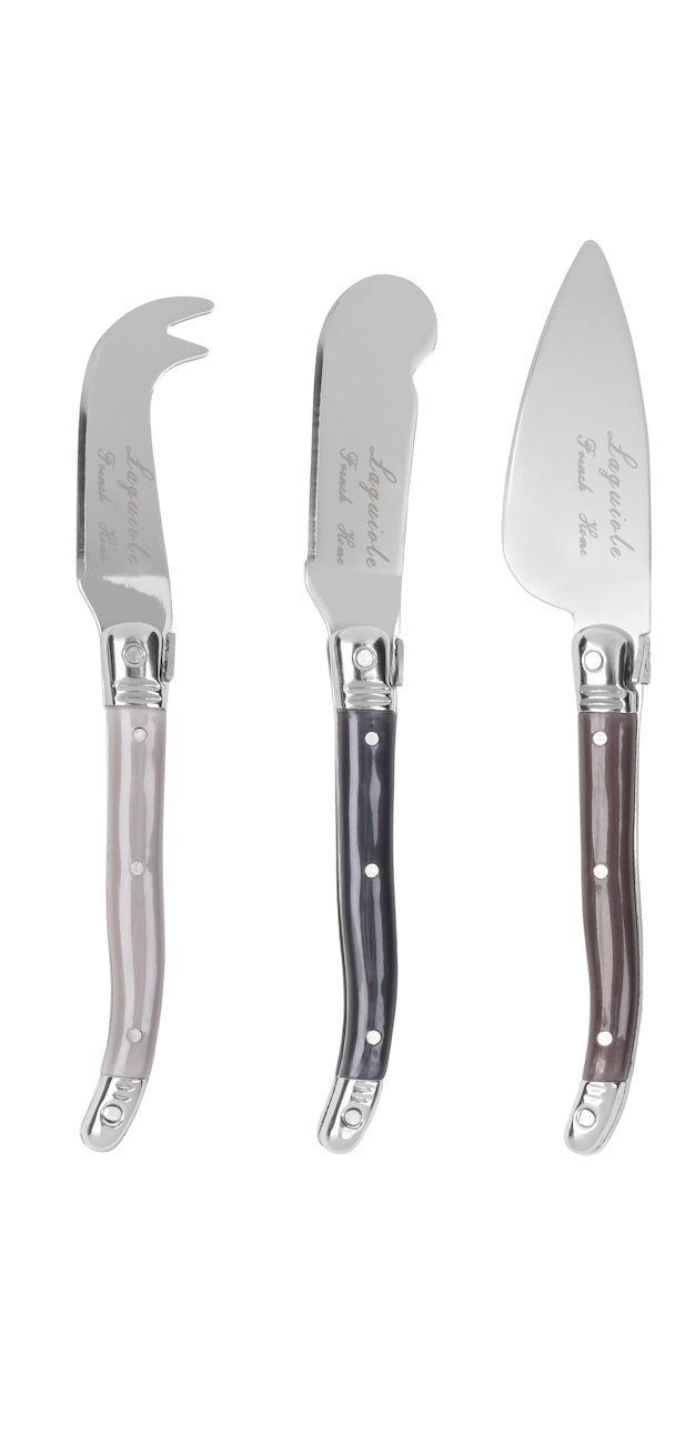 French Home 3 Piece Laguiole Cheese Knives - Warm Spice