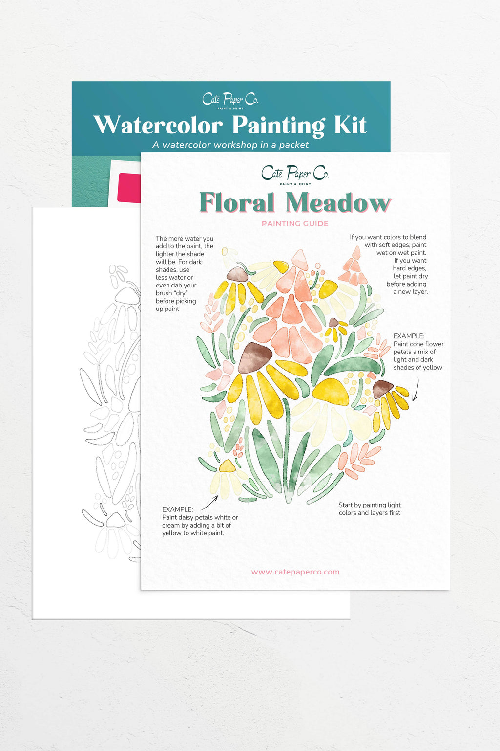 Floral Meadows – Watercolor Painting Kit