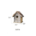 Birch Wood Decorative Bird House