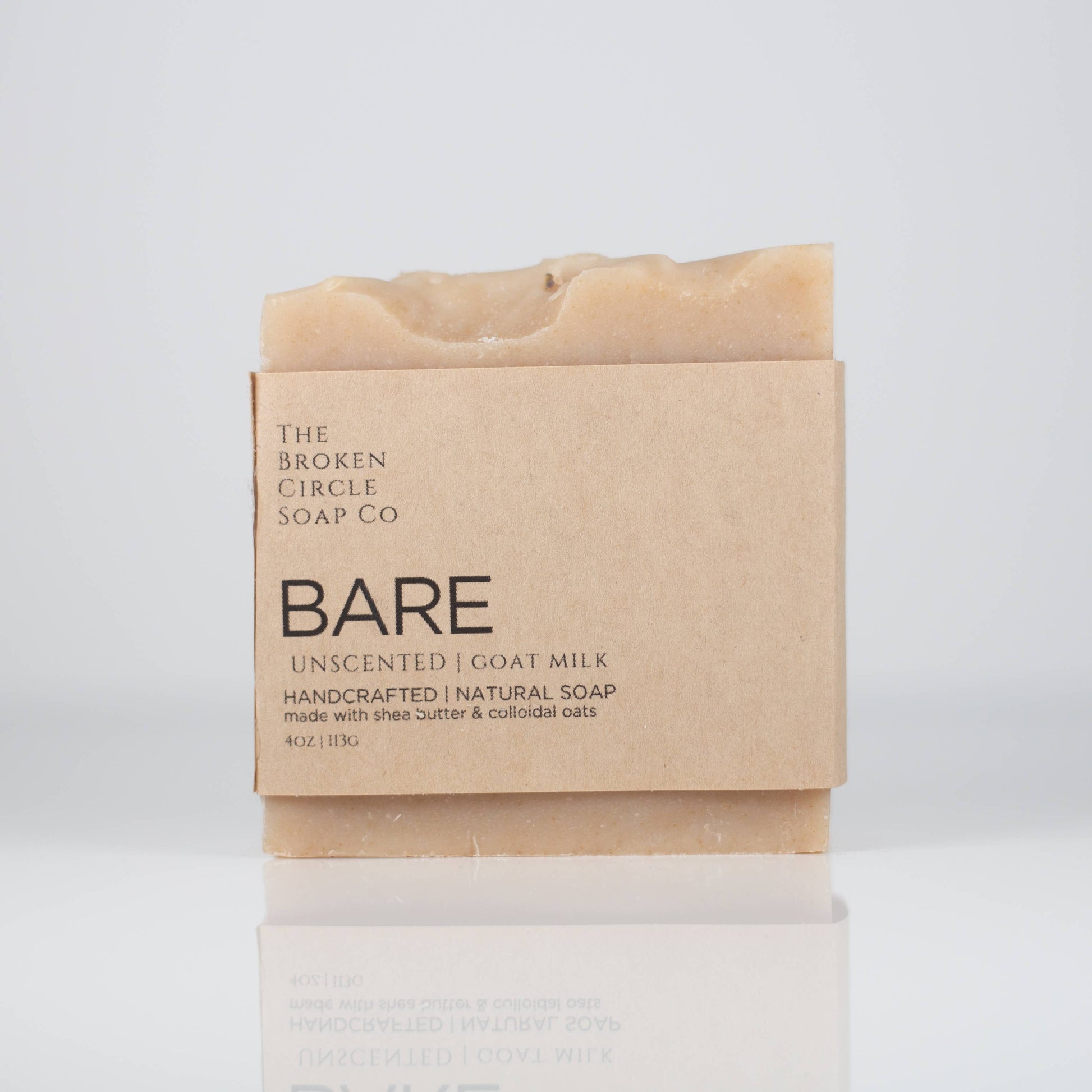 Bare Unscented Goat Milk Soap | 4 oz