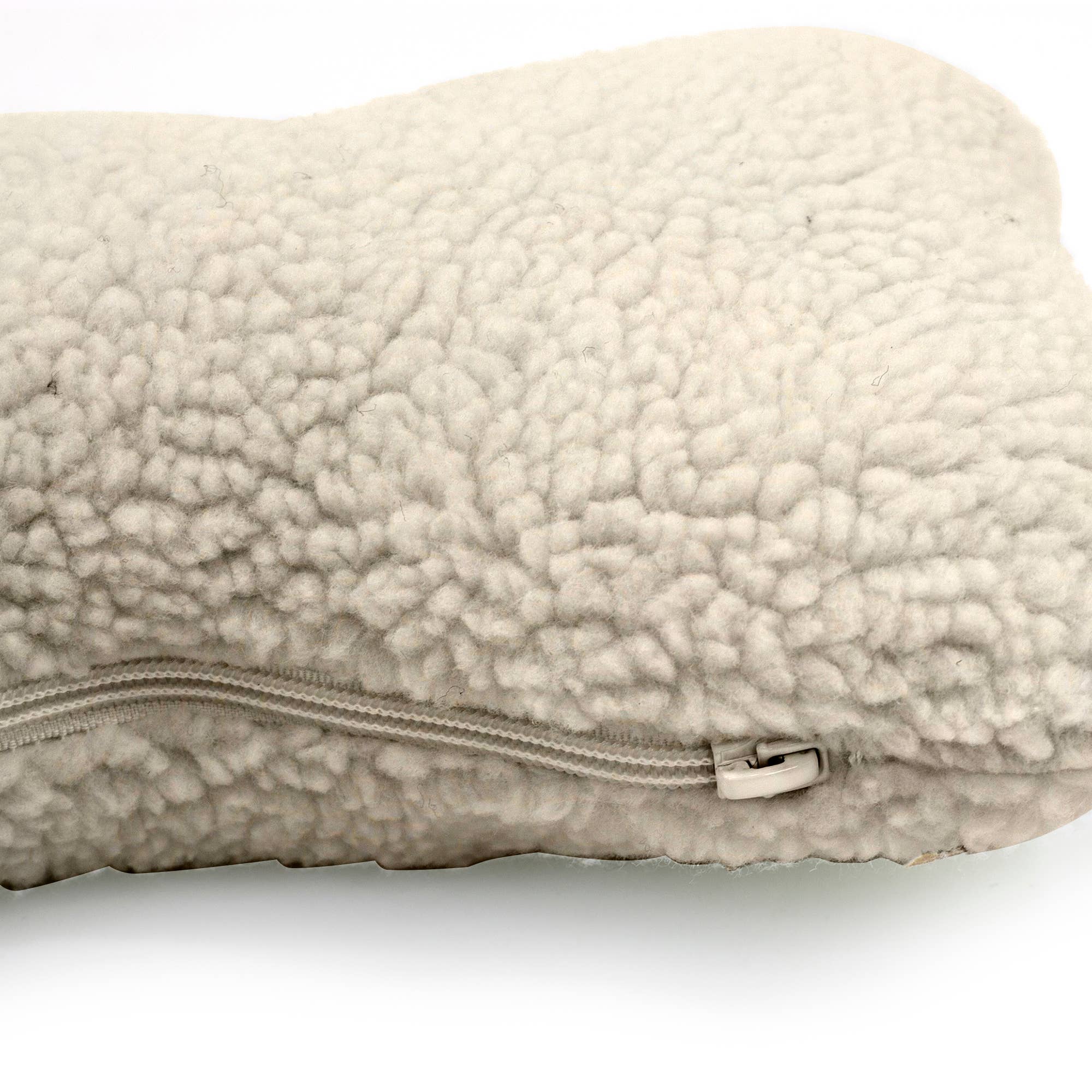 Sherpa Bone Pillow Toy with Squeaker