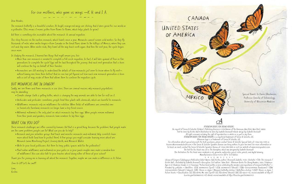 Monarch by Kirsten Hall: Hardcover; 48 pages / English