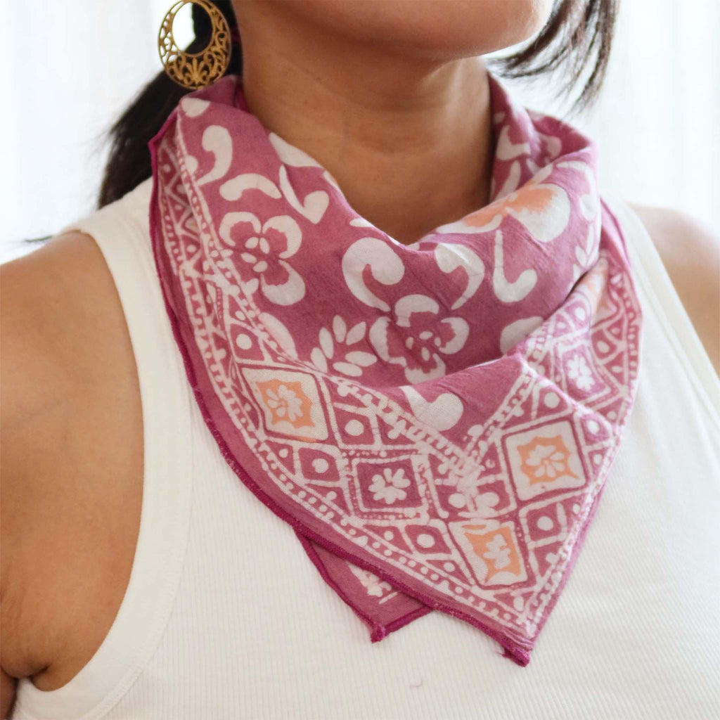 Batik Bandana - Plumeria
