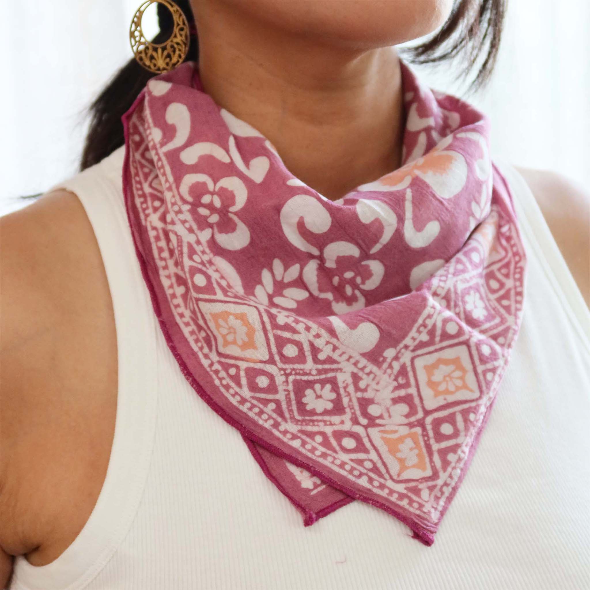 Batik Bandana - Plumeria