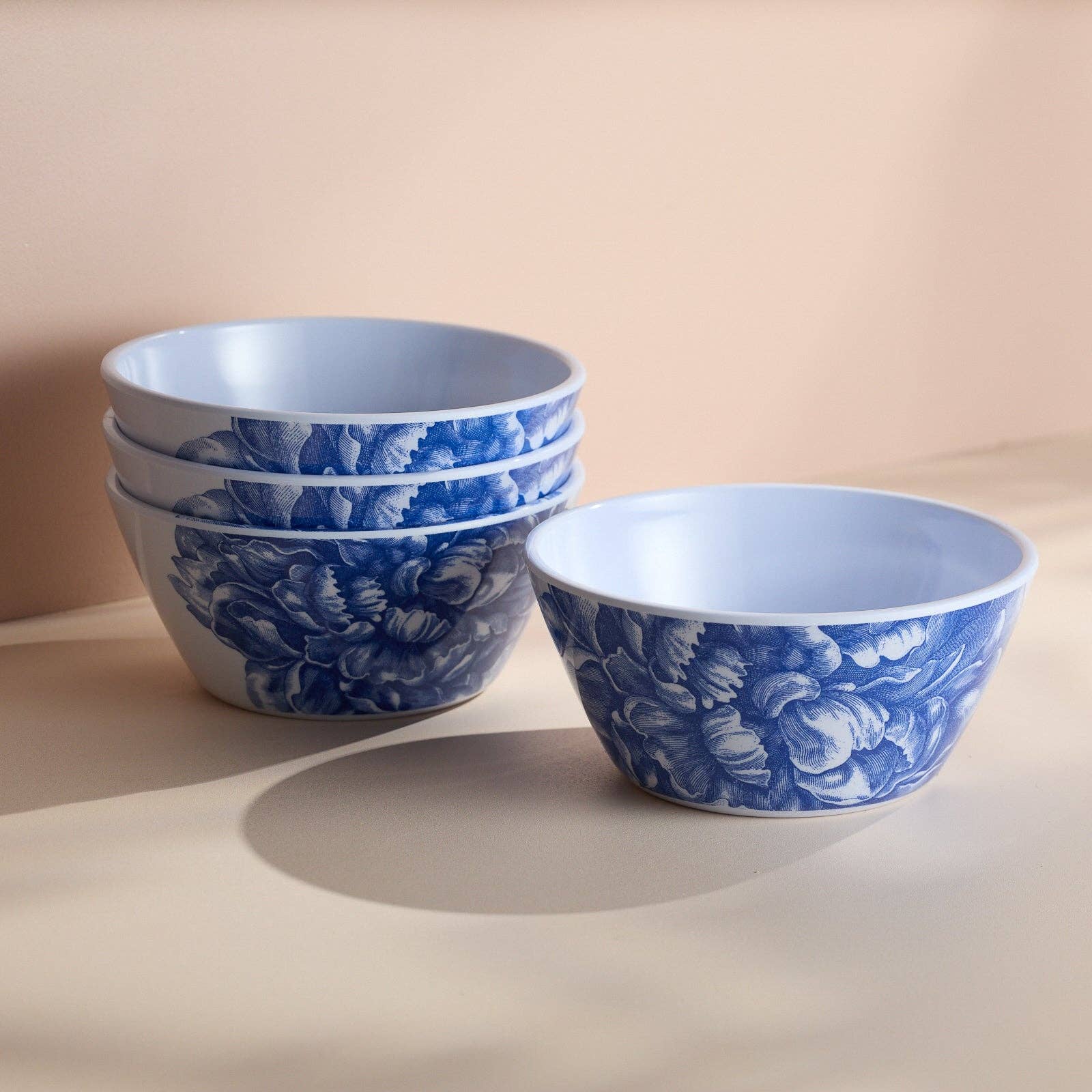 Peony Cereal Bowls, Set of 4
