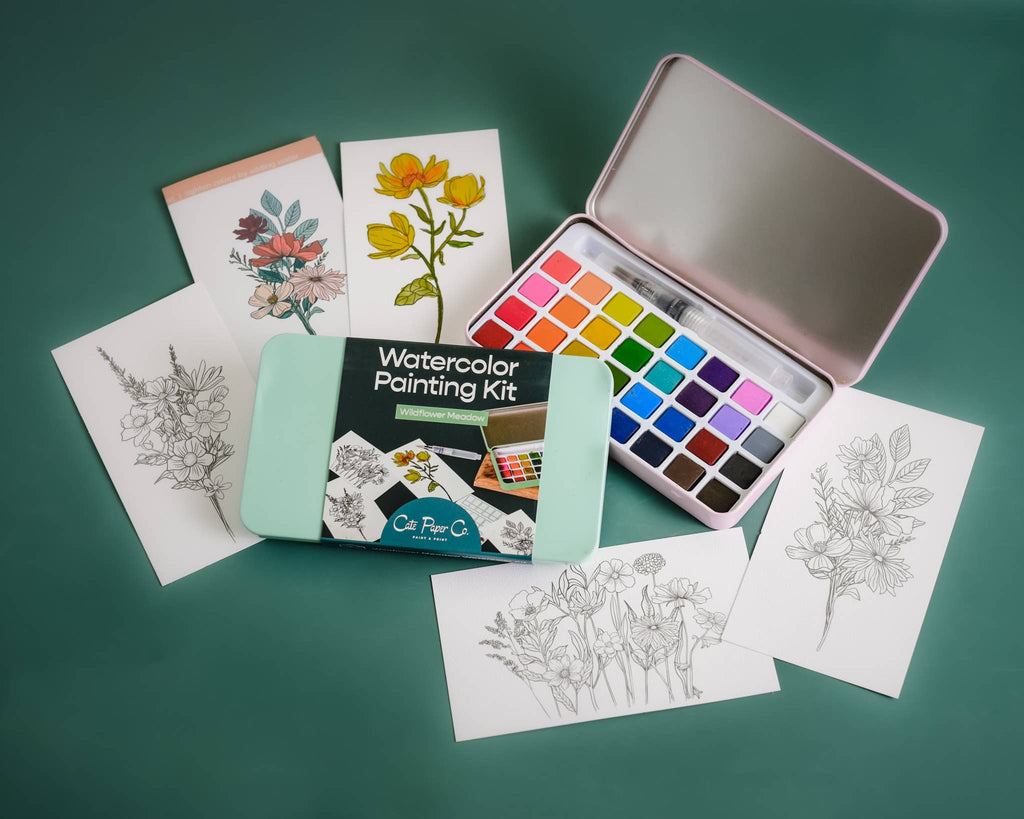 Wildflower Meadow – Watercolor Painting Kit