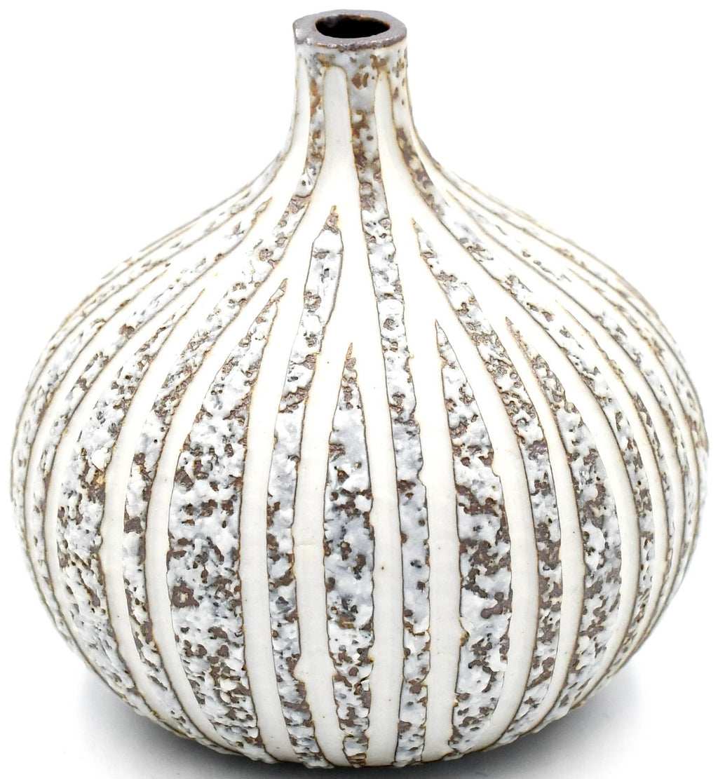 Brown CONGO TINY S W16 - Handcrafted Porcelain Bud Vase