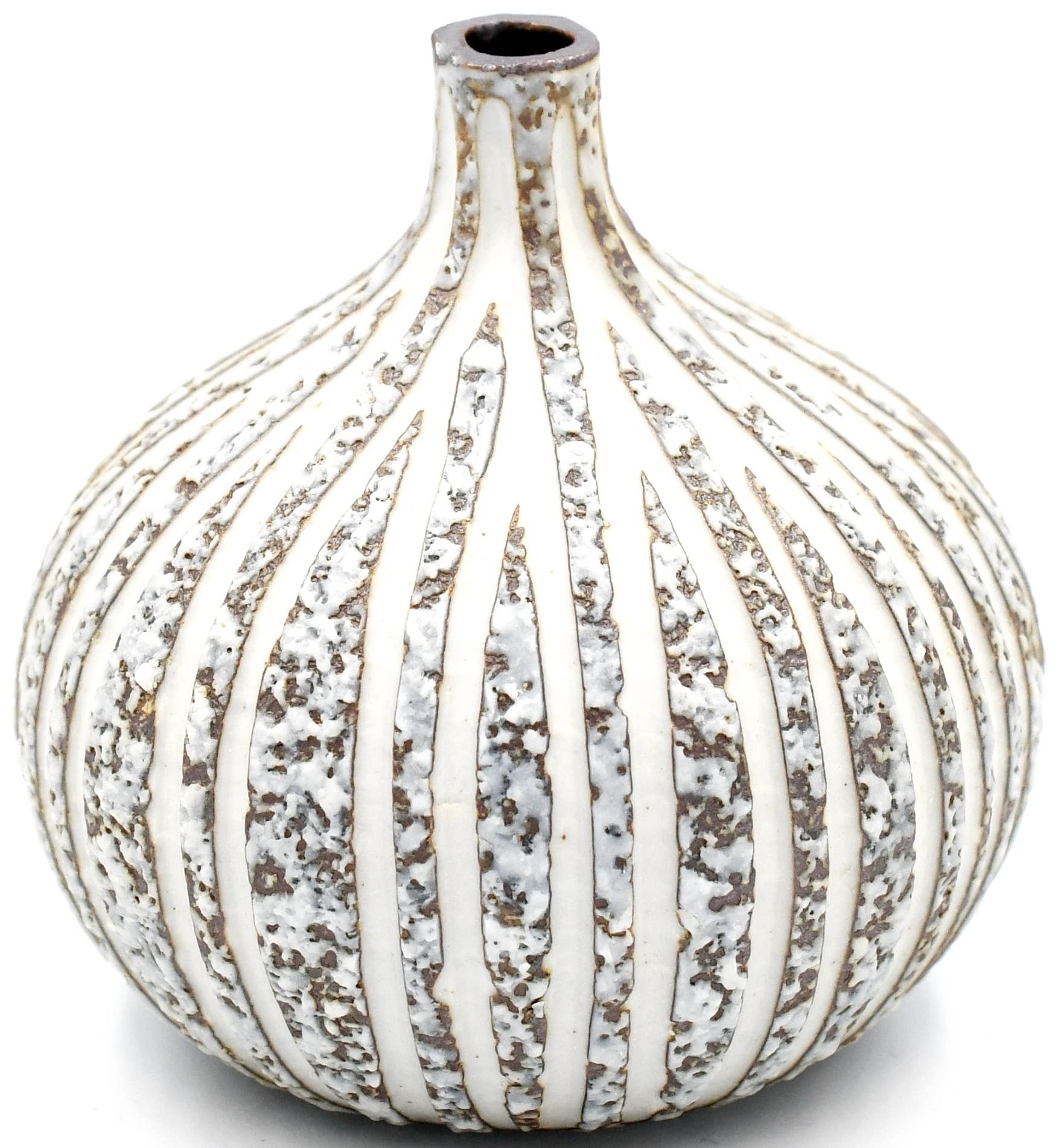 Brown CONGO TINY S W16 - Handcrafted Porcelain Bud Vase