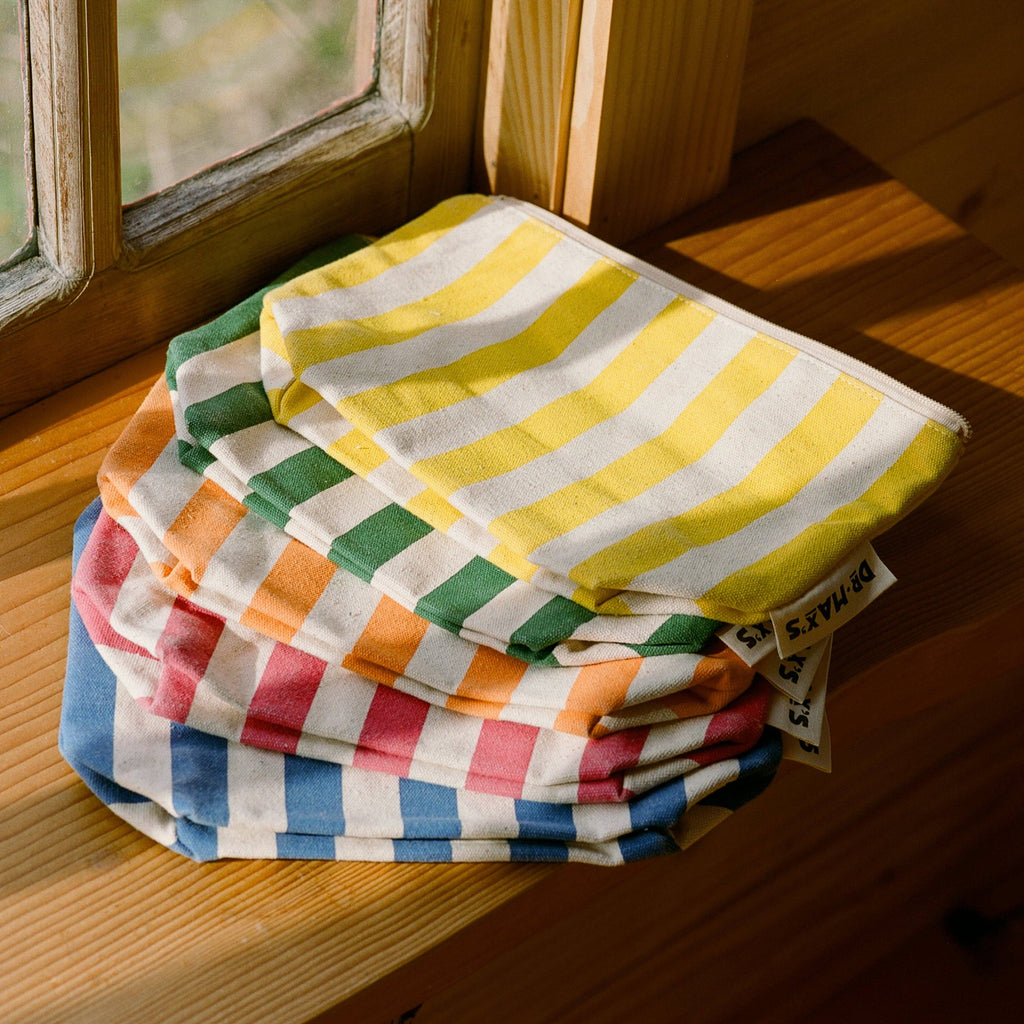 Organic Cotton Zipper Bags - Pink