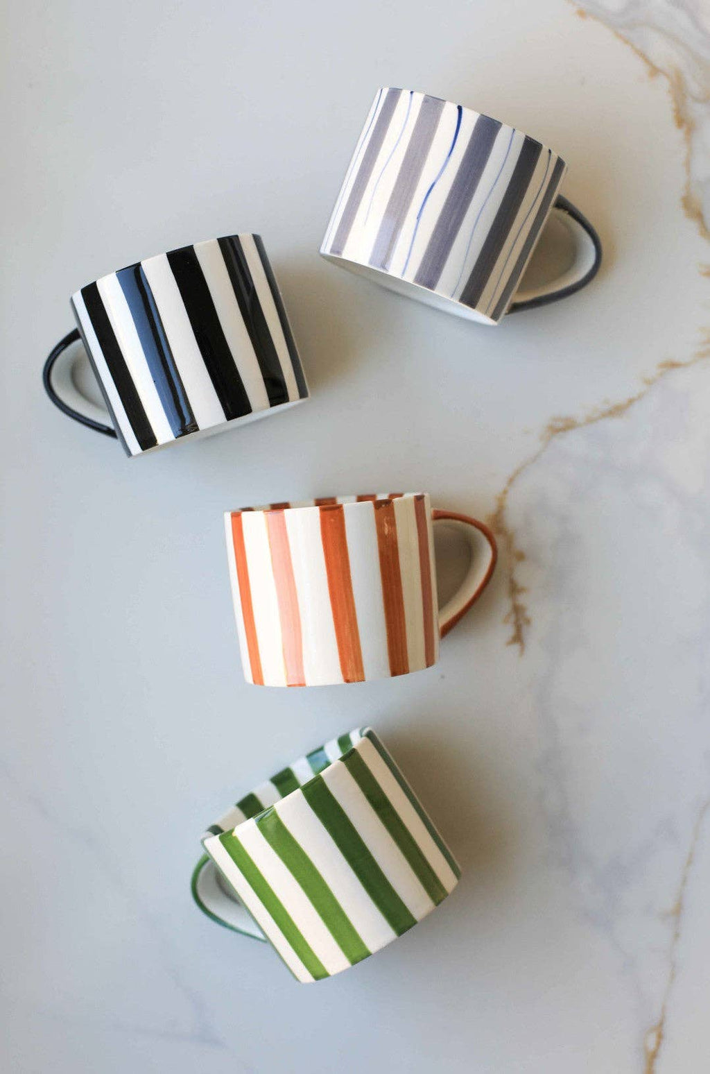 Brown Simple Striped Mug