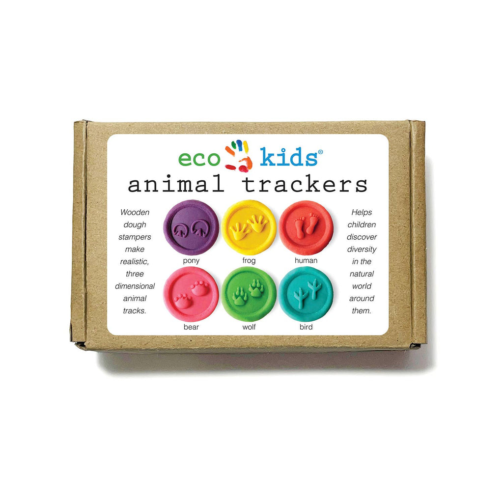 Animal Trackers – Wooden Dough Stampers | Set of 6