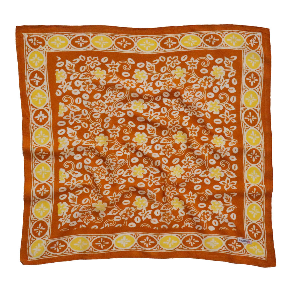 Batik Bandana - Scarlet Sunset, Orange