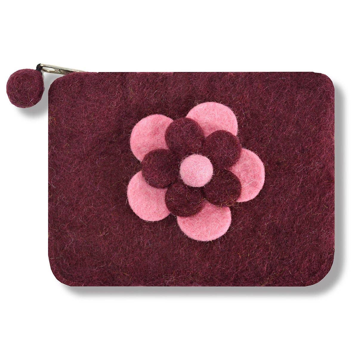 Two Layer Flower Coin Purses: Green