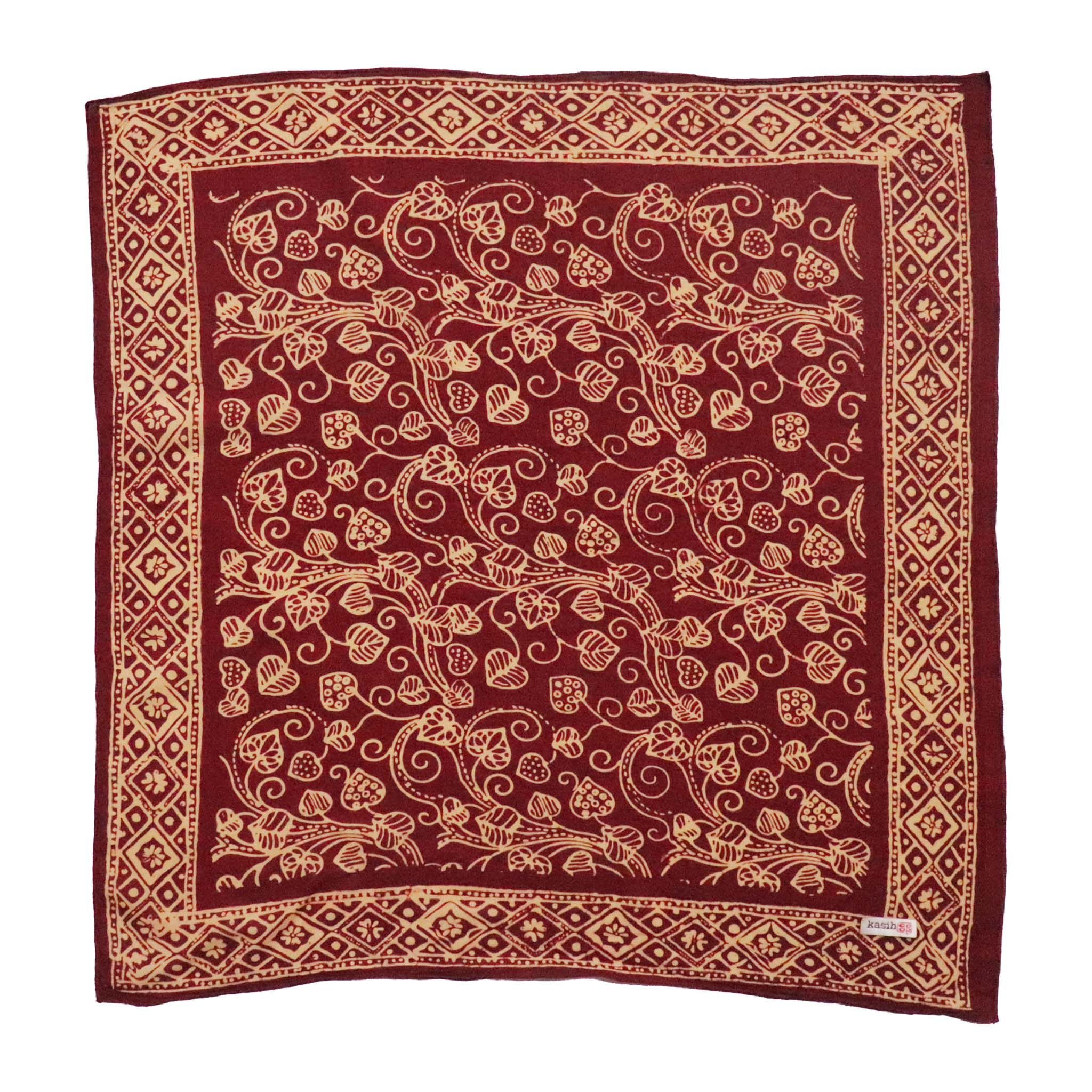 Batik Bandana-Charmed Canopy, Red