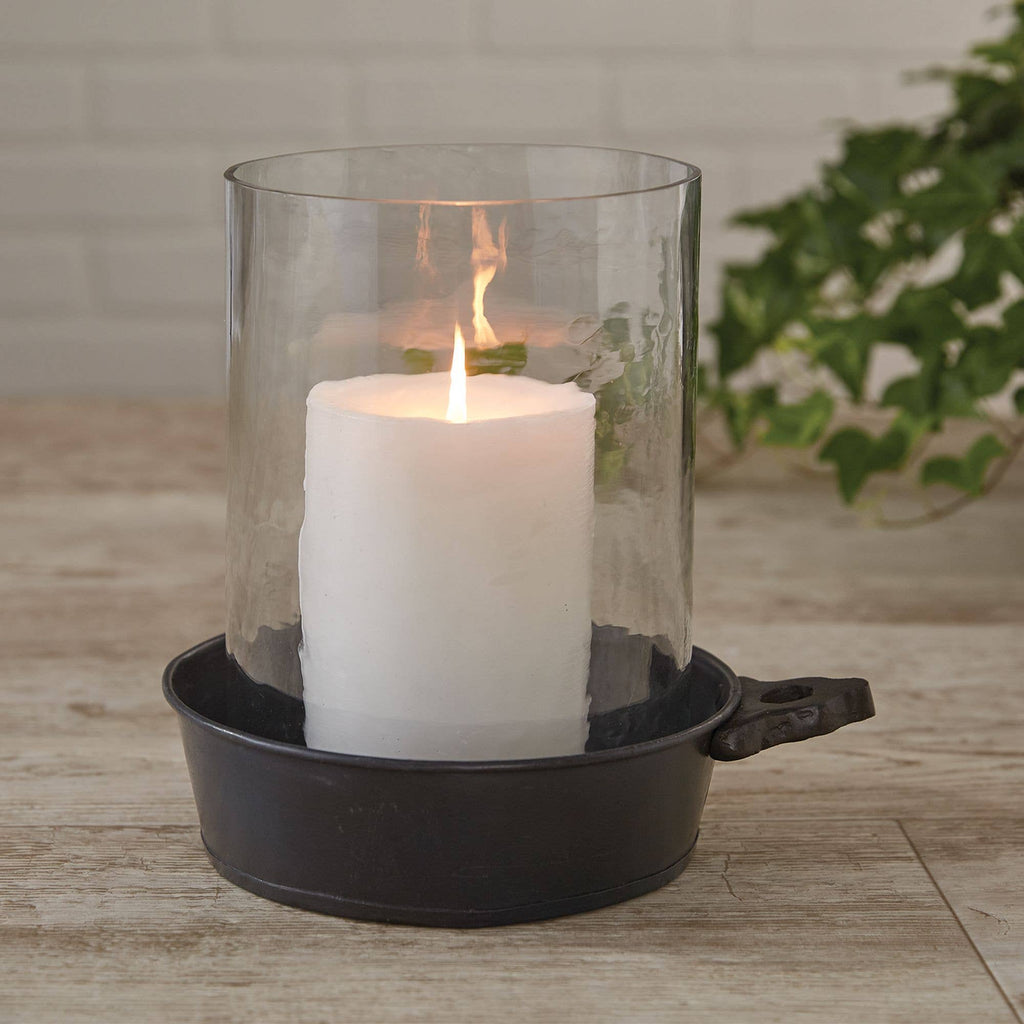 Williamsburg Porringer Pillar Holder with Hurricane
