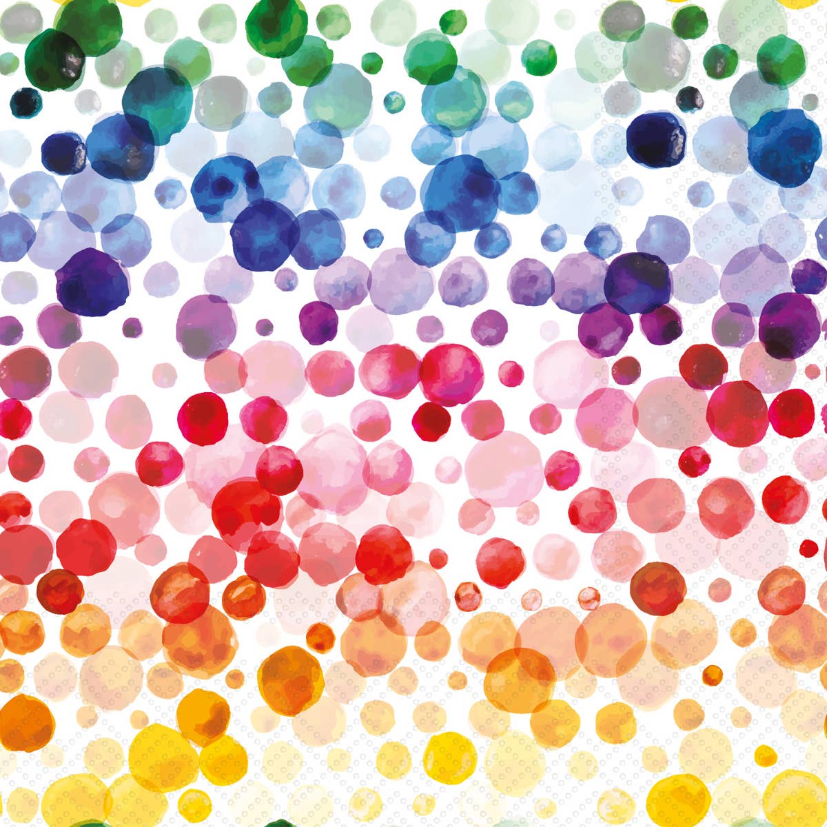 Rainbow Dots Paper Cocktail Napkins — Pack of 20