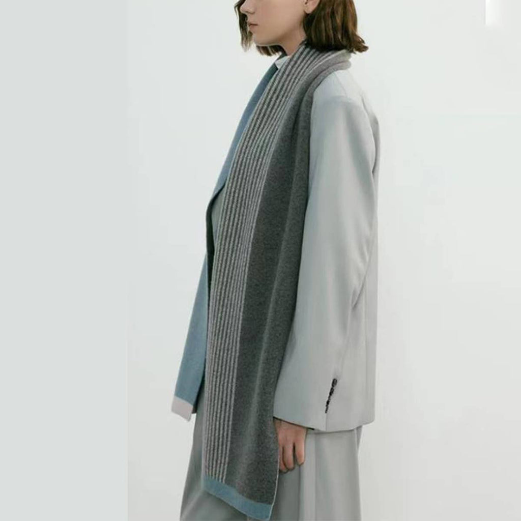Dark Green Unisex Elegant Winter Couples Wrap (OS)