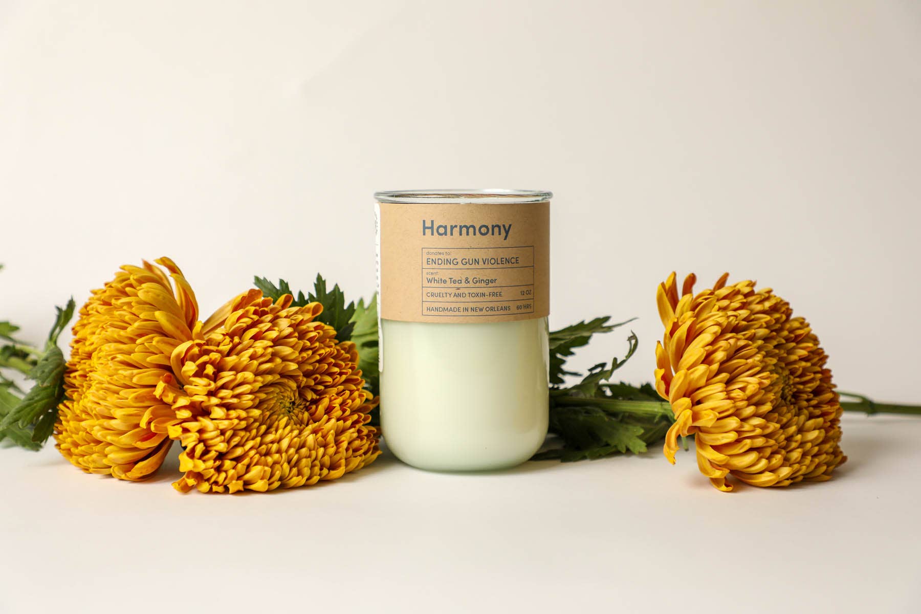 Harmony – Tea & Ginger Candle | End Gun Violence | 12 oz.
