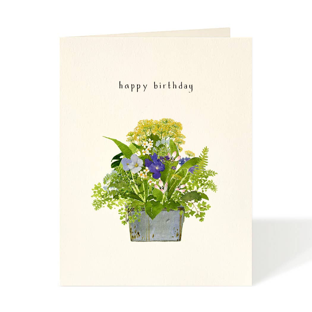 Flowers and Ferns - Birthday Greeting Cards