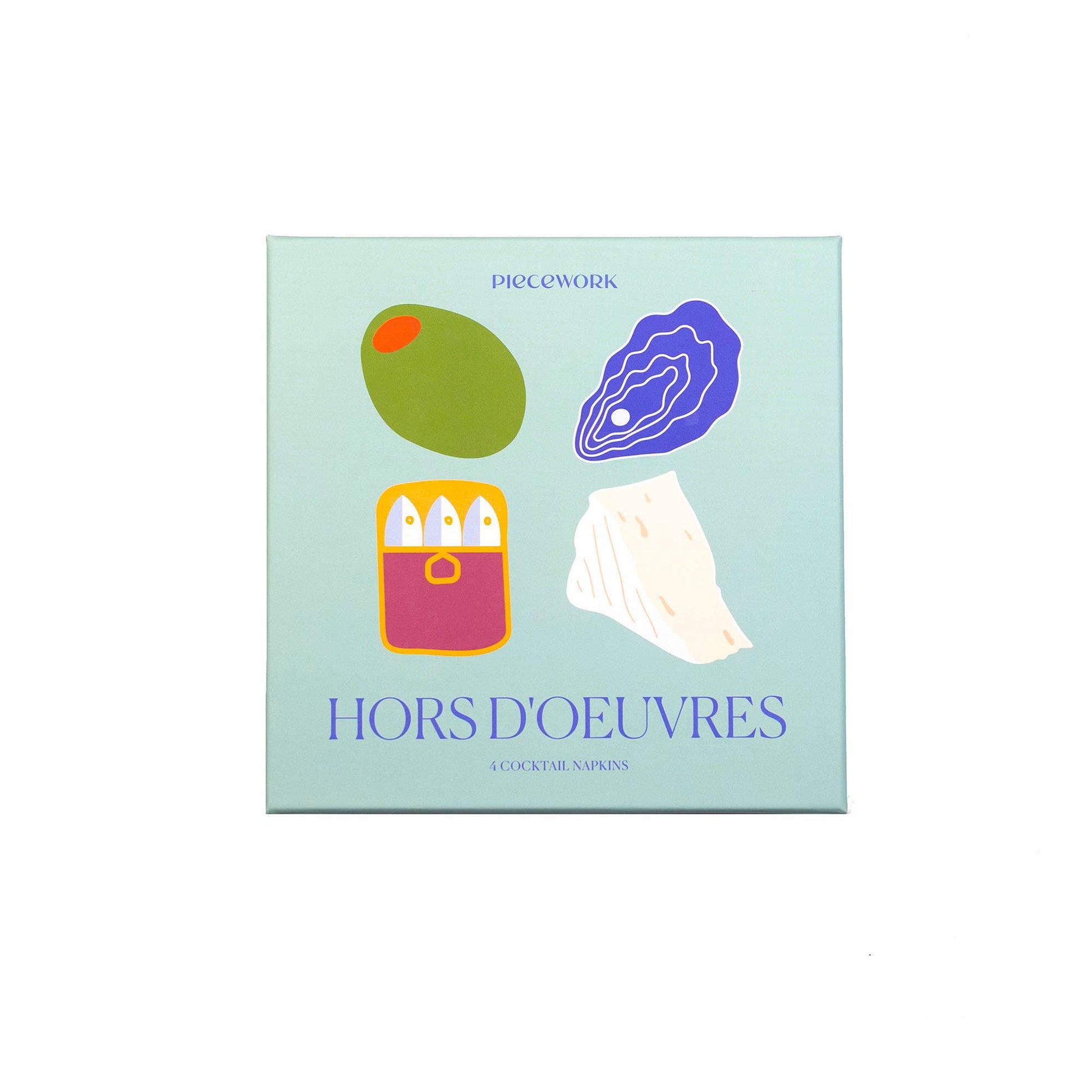 Hors D'Oeuvres Linen Cocktail Napkins - Set Of 4