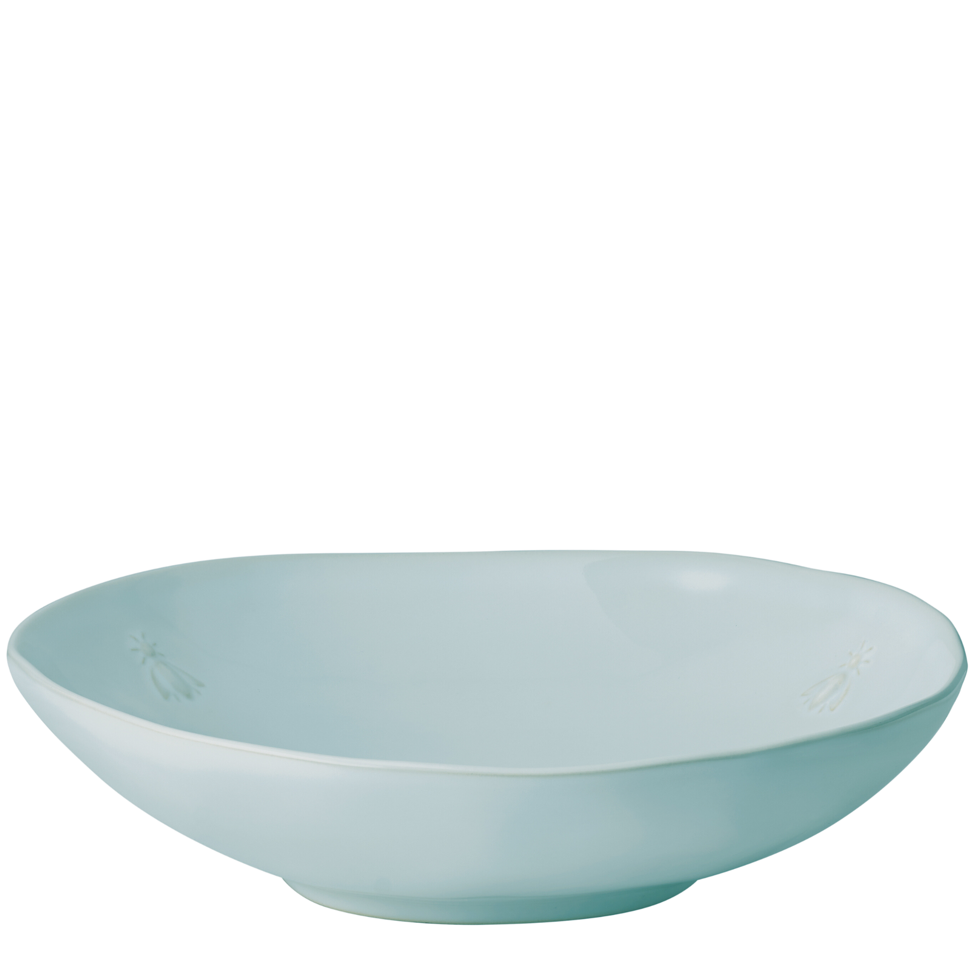 Bee Ceramic Pasta Plate: Bleu