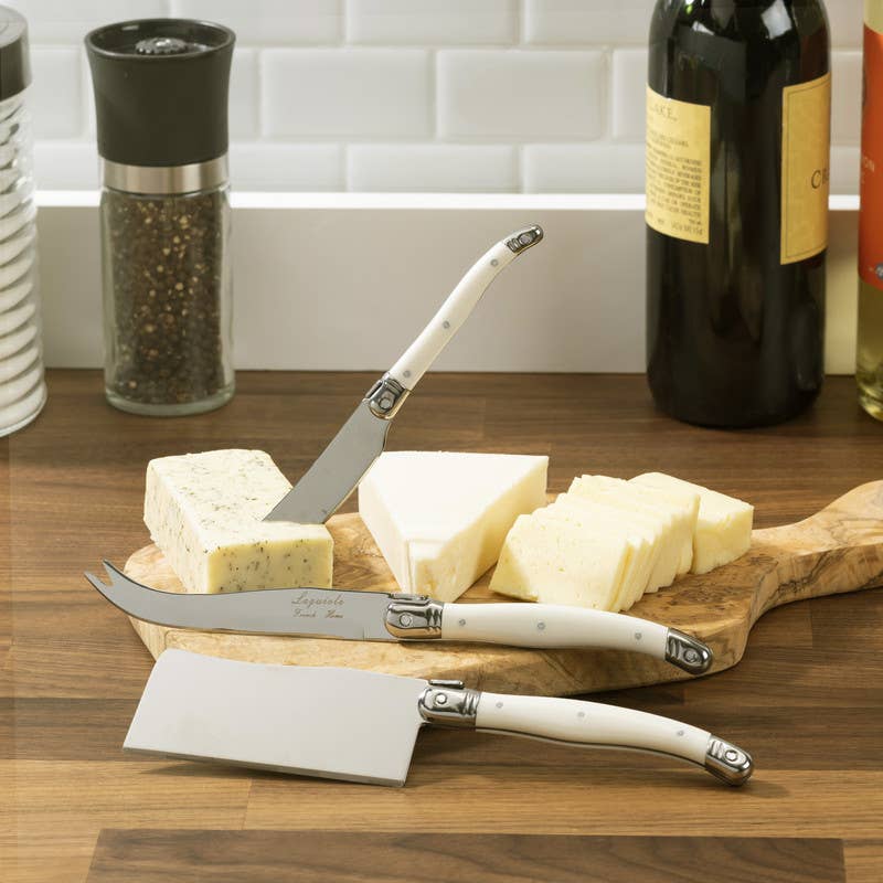 Laguiole Cheese Knife Set – Set of 3 | Faux Ivory