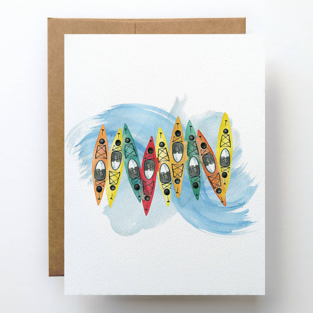 Kayak Greeting Card