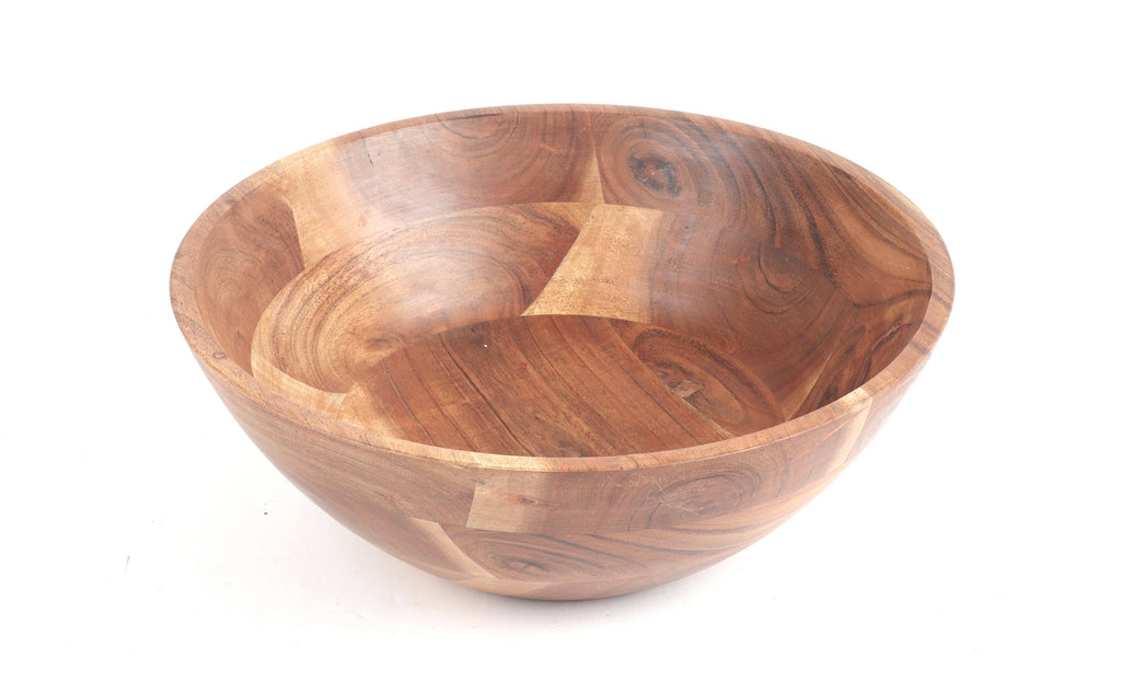 Acacia Wood Serving Bowl — 12 inch