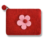 One Layer Flower Coin Purse: Assorted colors