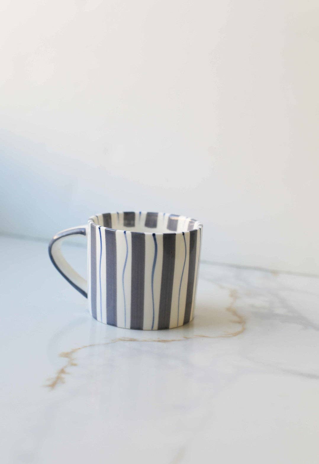 Green Simple Striped Mug
