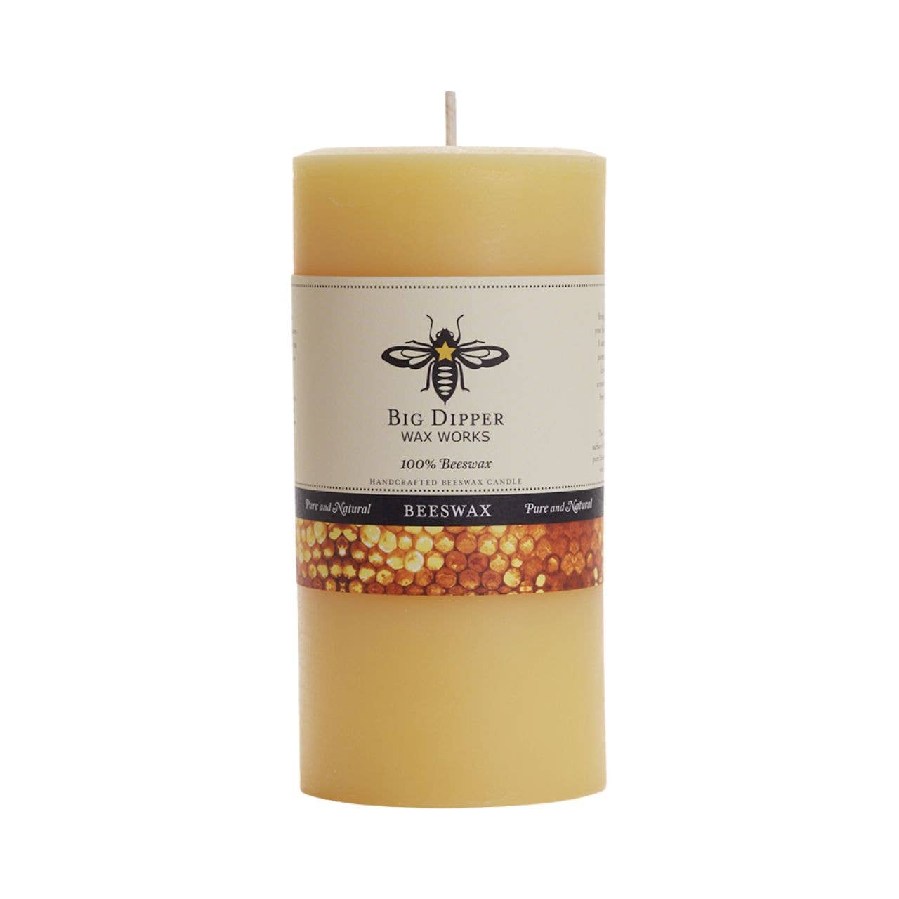 Pure Beeswax Pillar Candles | 3 Sizes