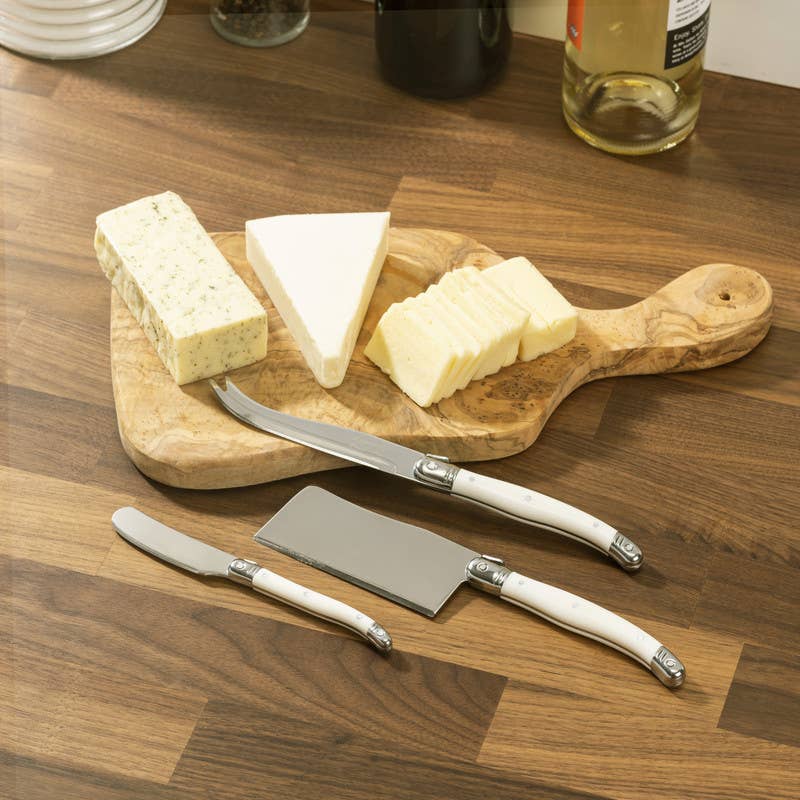 Laguiole Cheese Knife Set – Set of 3 | Faux Ivory