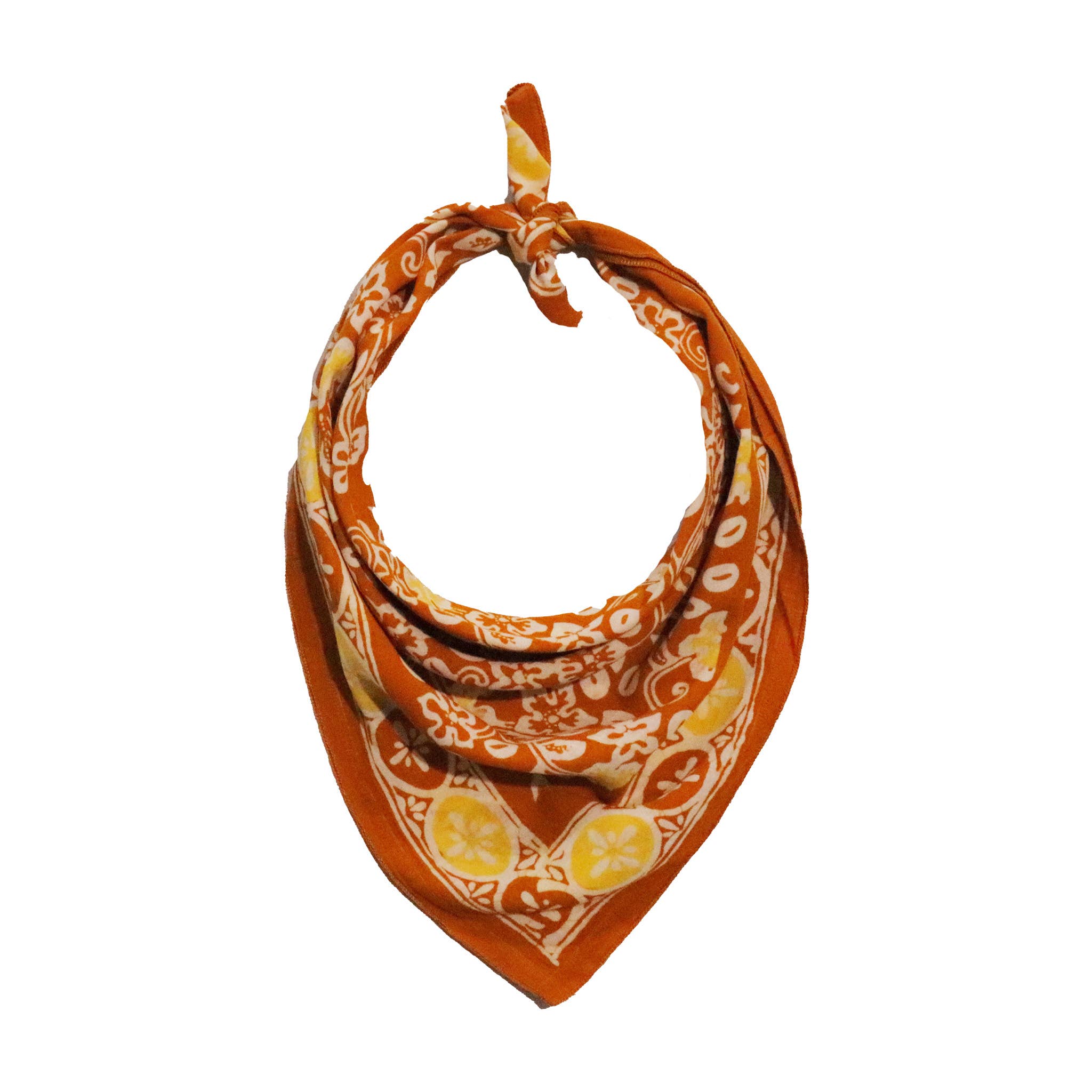 Batik Bandana - Scarlet Sunset, Orange