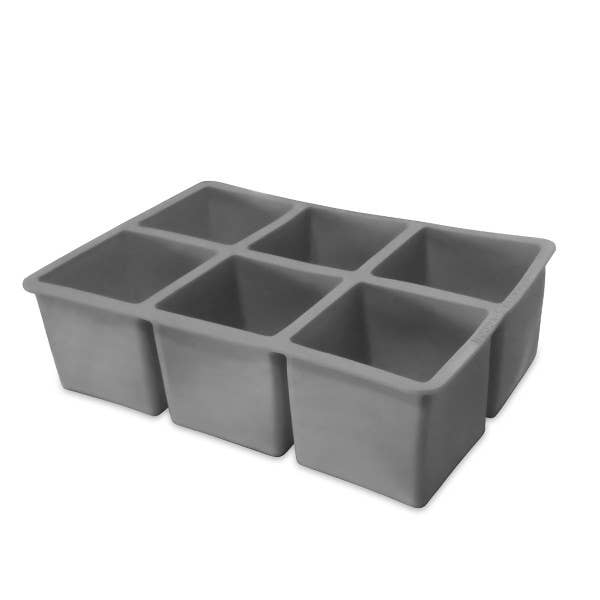 2” Square Ice Cube Tray | Makes 6 Cubes