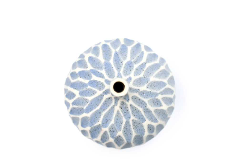 BLUES CONGO TINY S-Handcrafted Porcelain Bud Vase