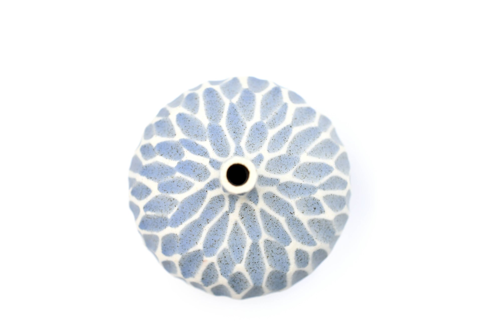 BLUES CONGO TINY S-Handcrafted Porcelain Bud Vase