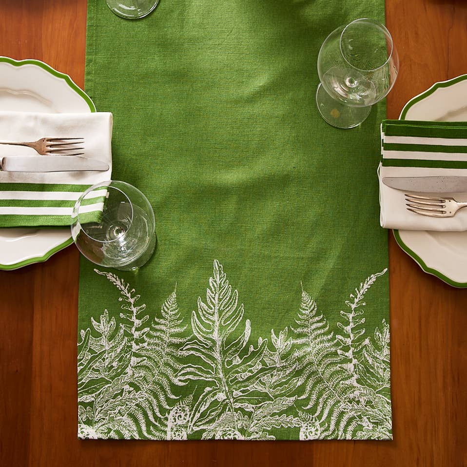 Spring Verde Table Runner: 16" x 108"