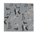 Napkins Set of 4 - Dog Print - Blue Haze