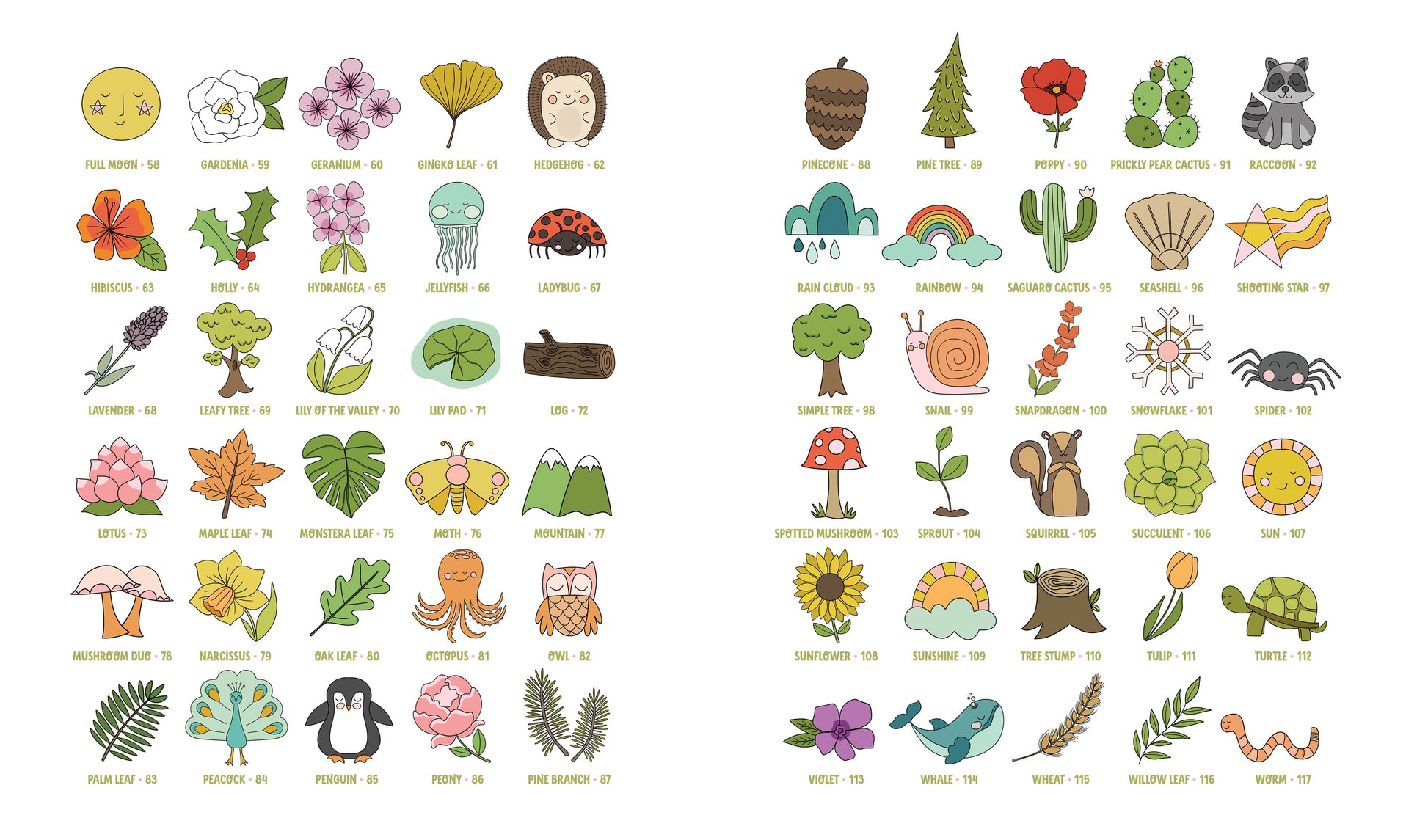 KindKids Let's Draw Nature: 100 Simple Drawing Lessons