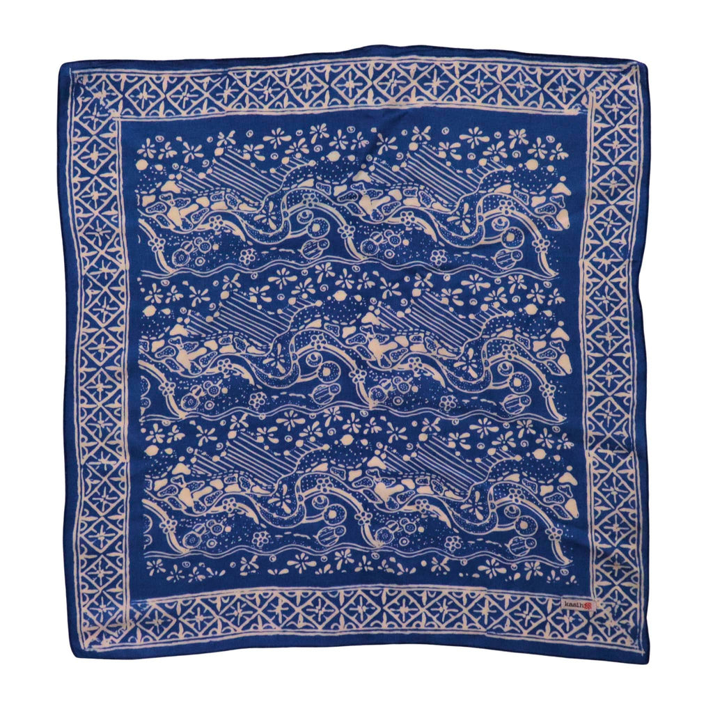 Batik Bandana - Tidal Flow, Blue
