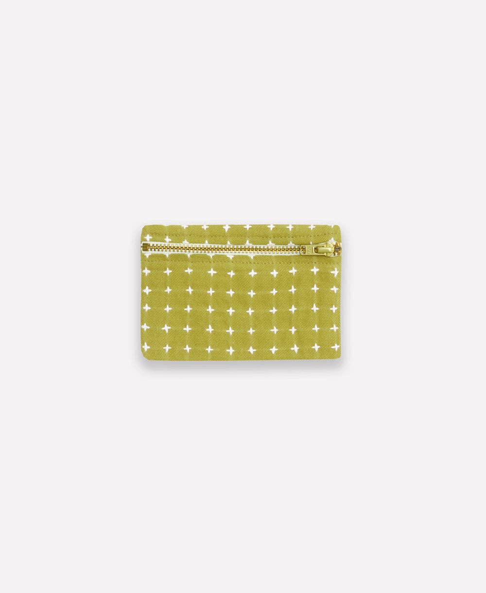 Moss Cross-Stitch Coin Purse