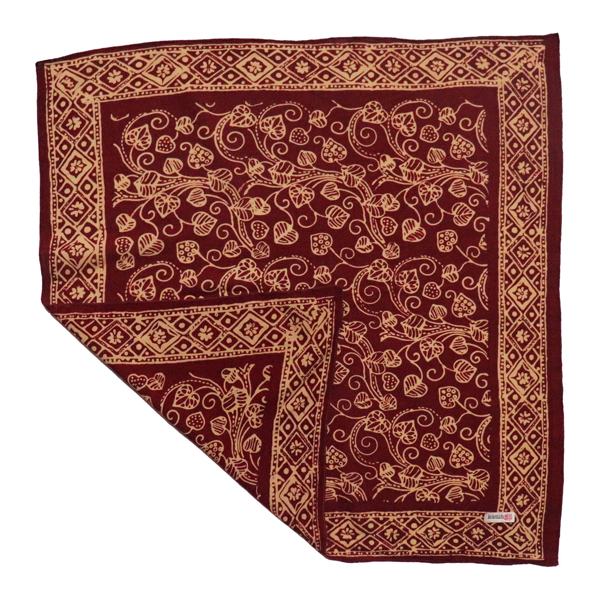 Batik Bandana-Charmed Canopy, Red