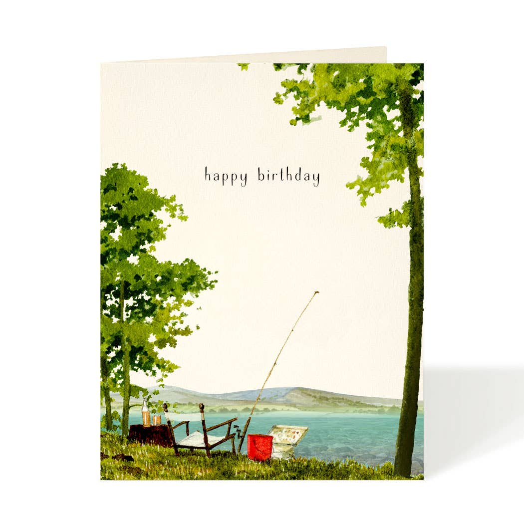 Gone Fishing Birthday - Birthday Greeting Cards