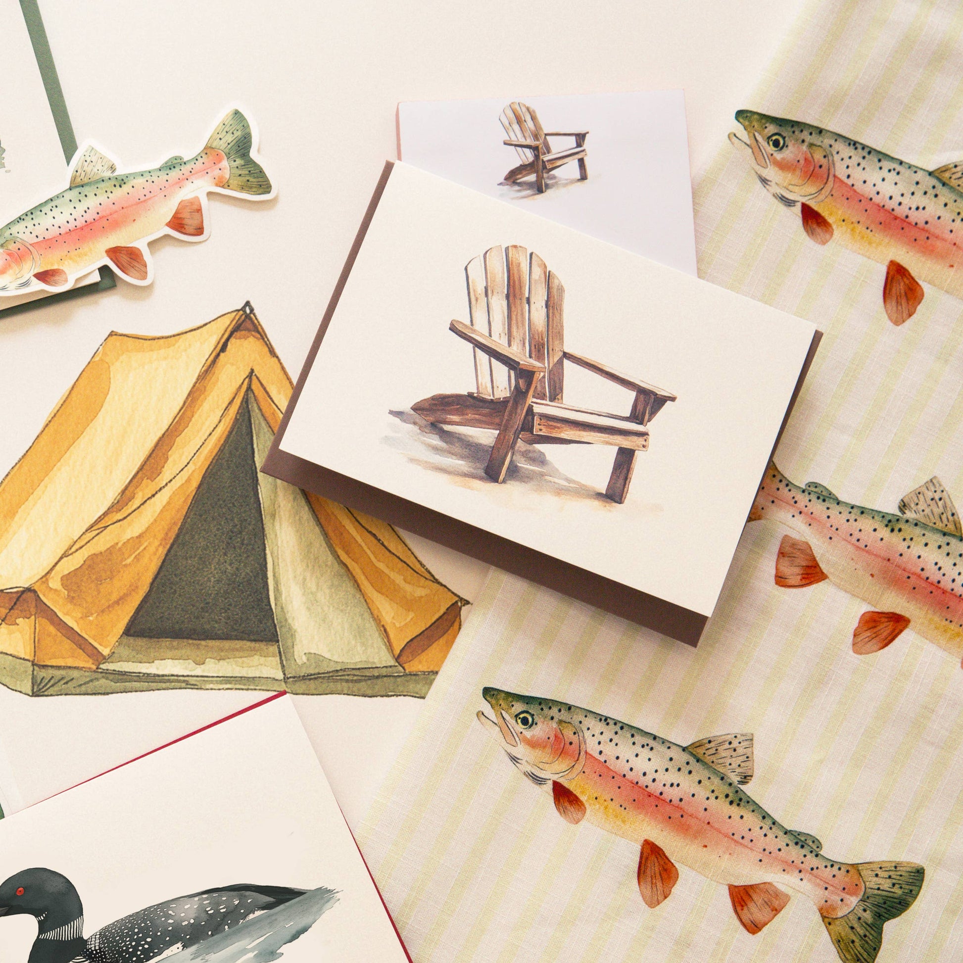 Adirondack Chair Note Cards | Set of 6