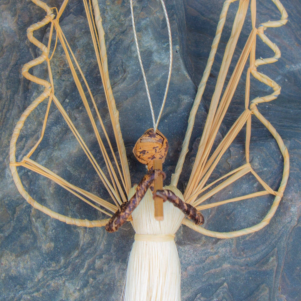 Sisal Angel Ornaments: Harp