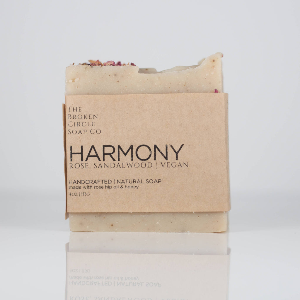 Harmony Rose & Sandalwood Vegan Soap | 4 oz
