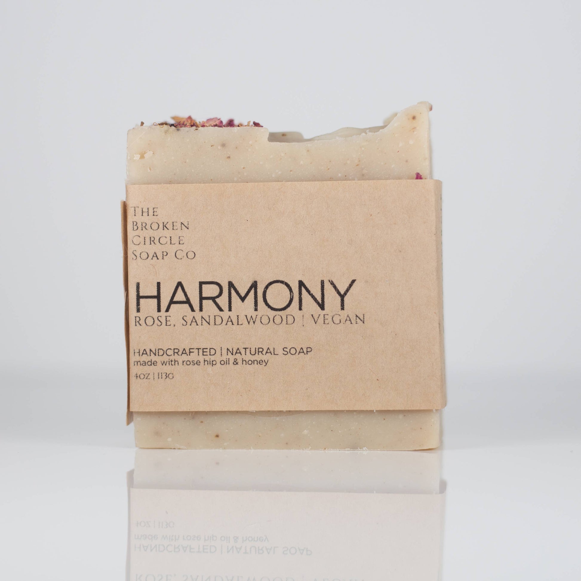 Harmony Rose & Sandalwood Vegan Soap | 4 oz