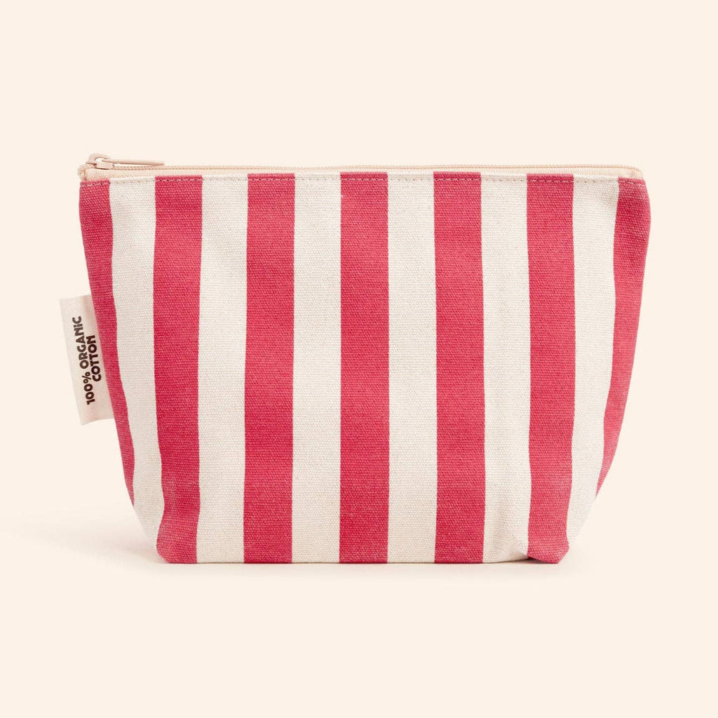 Organic Cotton Zipper Bags - Pink
